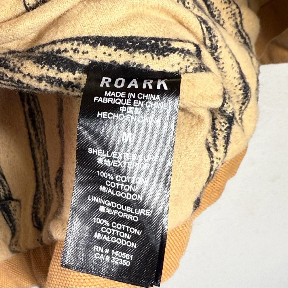 Roark Brown Shirt Jacket with Patterned Lining - Picture 6 of 9